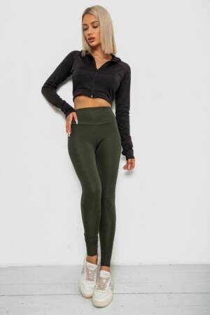 Лосини однотонні, колір хакі, 238R57308