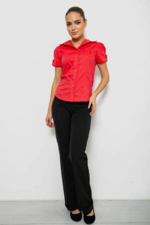 Сорочка жіноча однотонна, колір темно-кораловий, 230R070