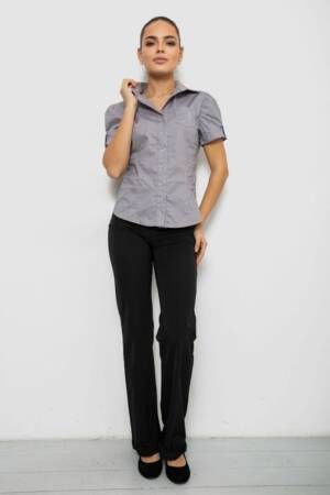 Сорочка жіноча однотонна, колір сірий, 230R070