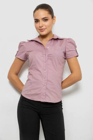 Сорочка жіноча однотонна, колір пудровий, 230R070