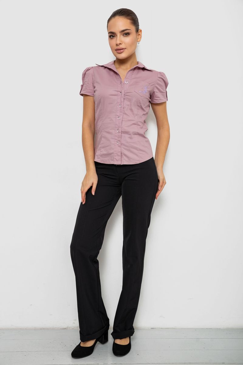 Сорочка жіноча однотонна, колір пудровий, 230R070
