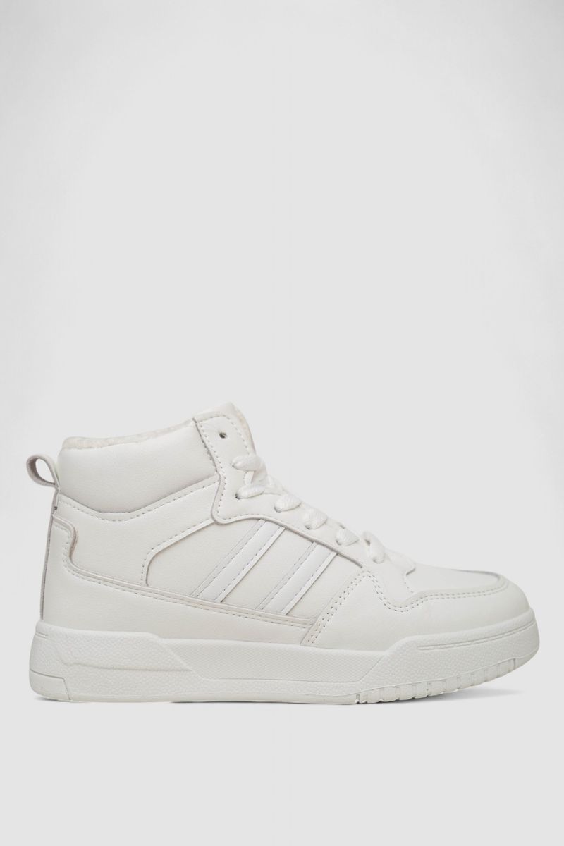 Кросівки жіночі зимові на хутрі, колір білий, 248RAD400