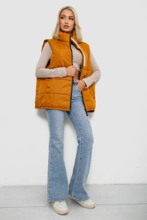 Жилет жіночий демісезонний, колір коричневий, 257R95