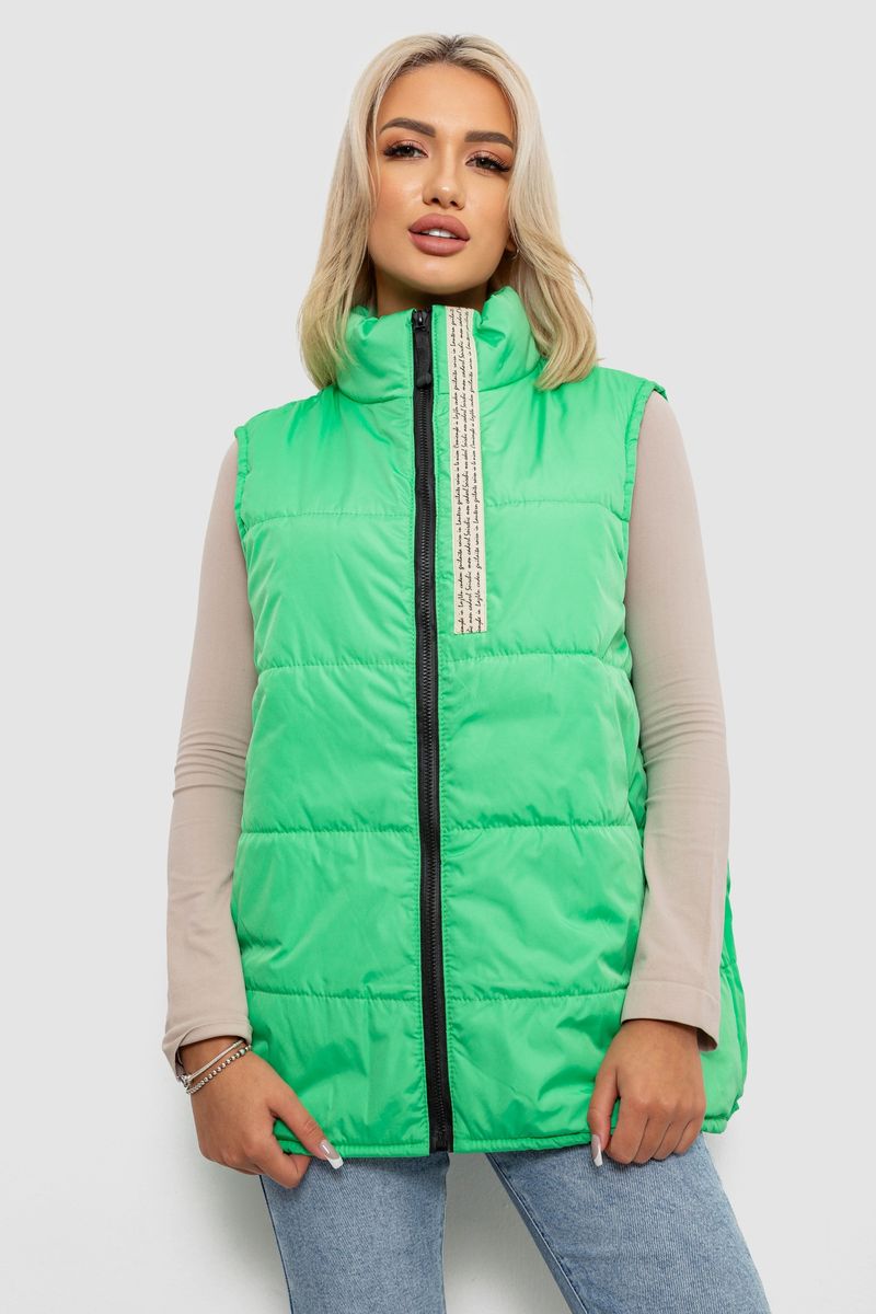 Жилет жіночий демісезонний, колір салатовий, 257R95