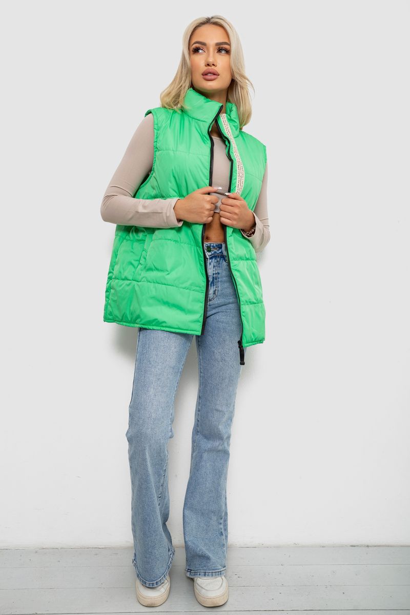 Жилет жіночий демісезонний, колір салатовий, 257R95