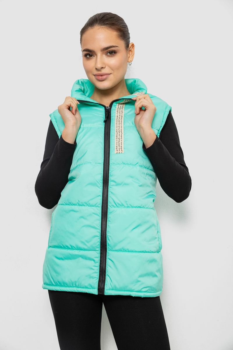 Жилет жіночий демісезонний, колір м’ятний, 257R95