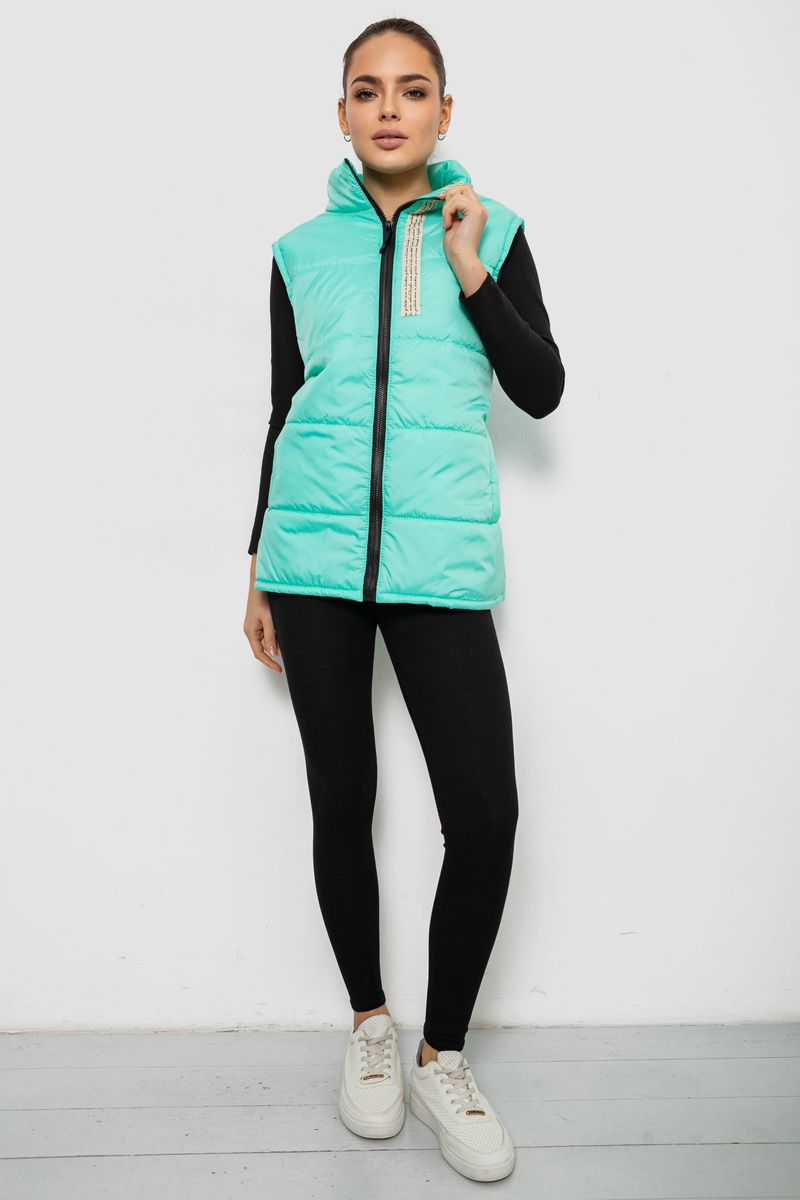 Жилет жіночий демісезонний, колір м’ятний, 257R95