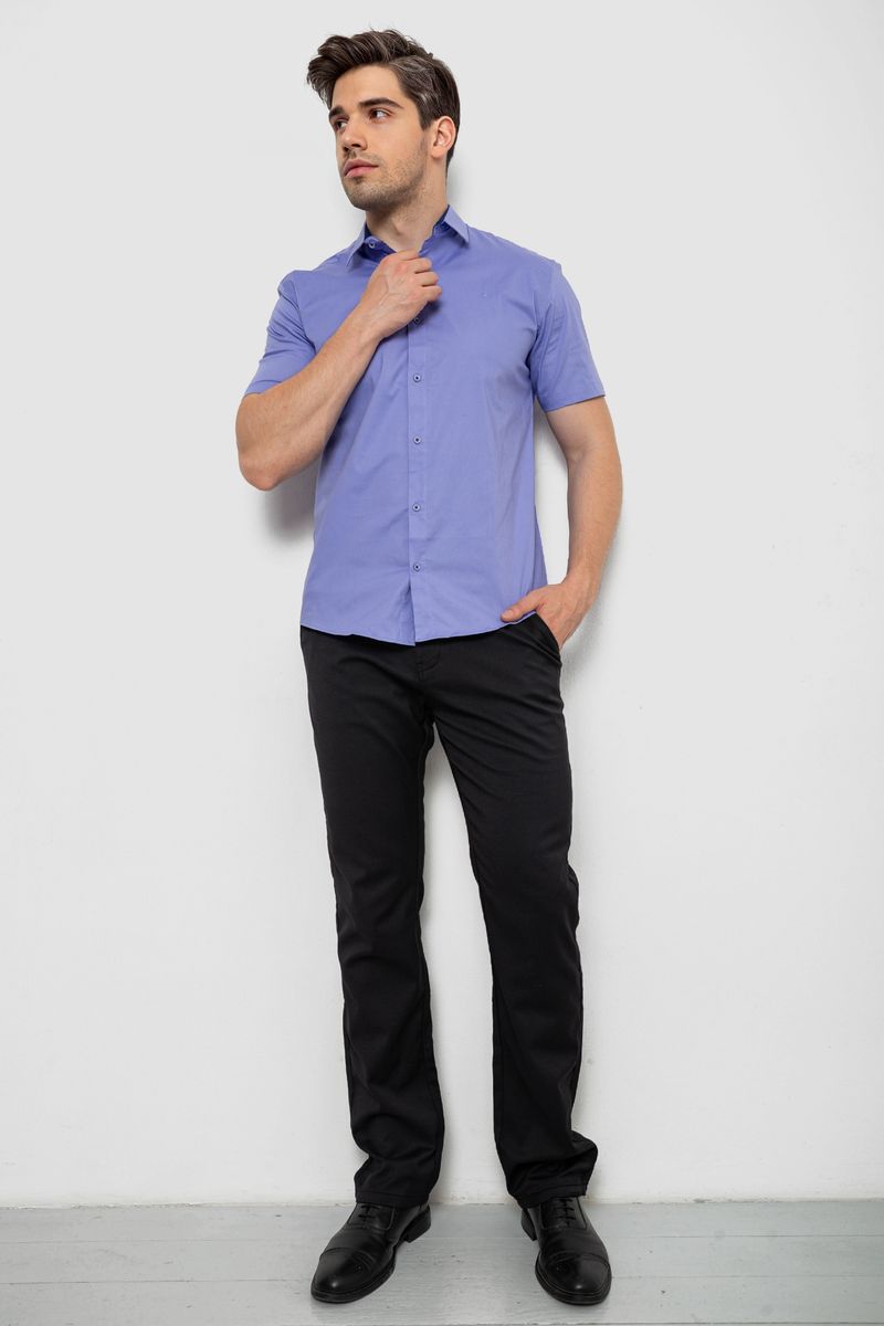 Сорочка чоловіча, колір бузковий, 214R7327