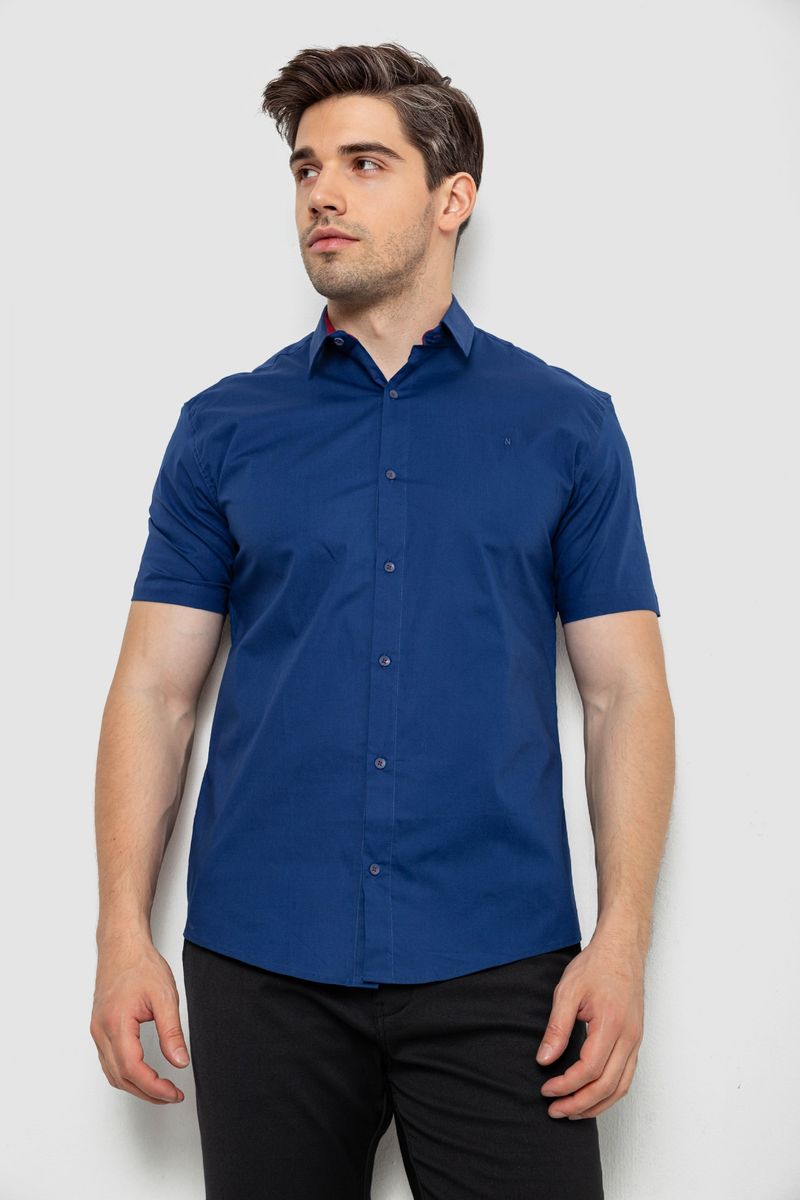 Сорочка чоловіча, колір синій, 214R7327