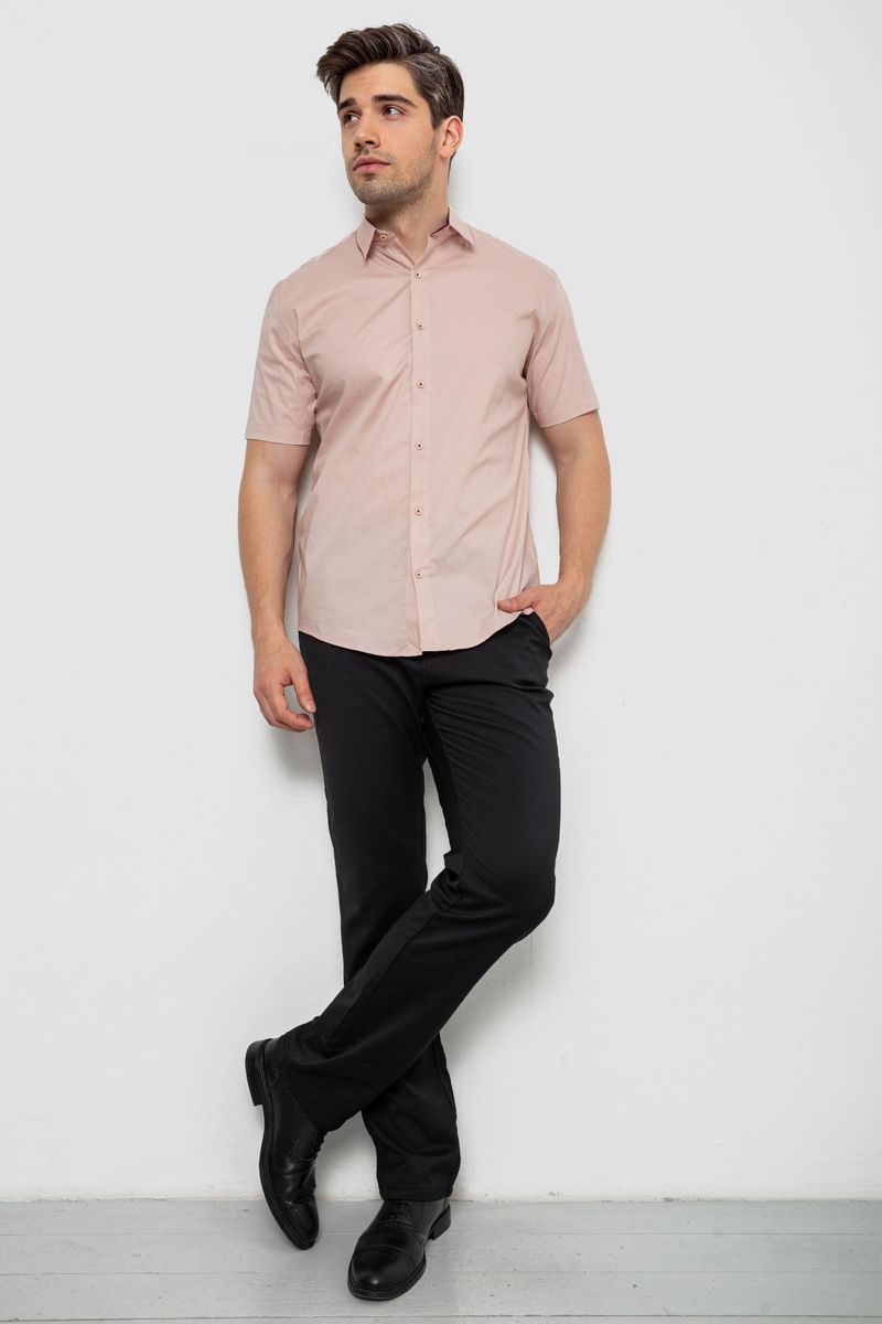 Сорочка чоловіча, колір бежевий, 214R7327