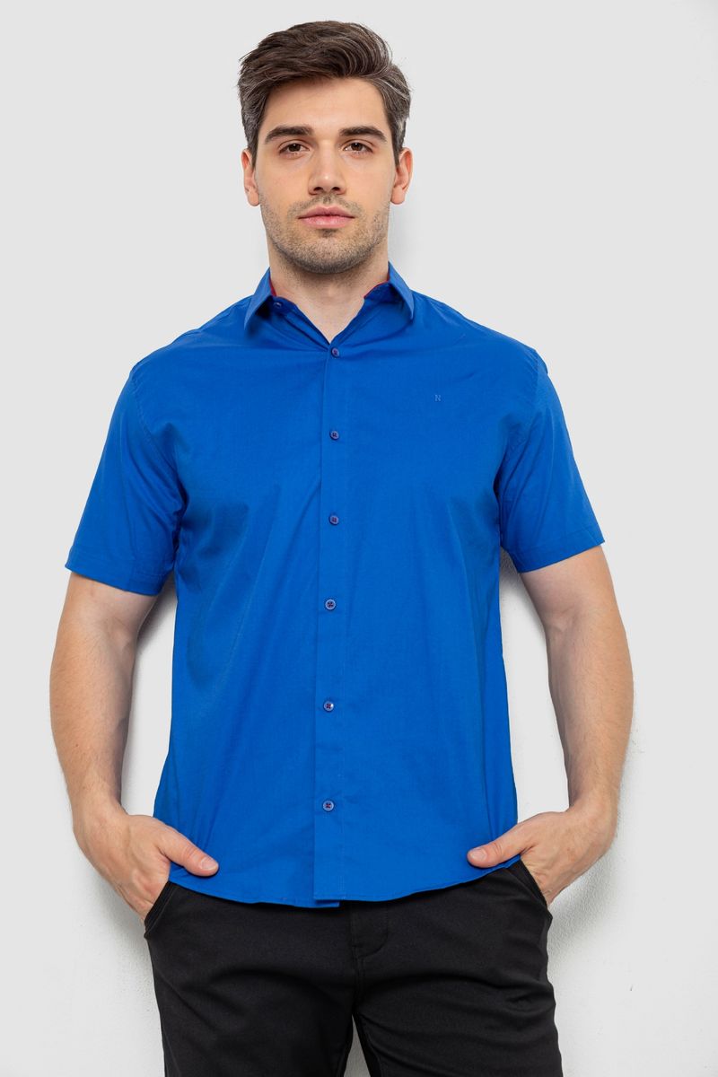 Сорочка чоловіча, колір електрик, 214R7327