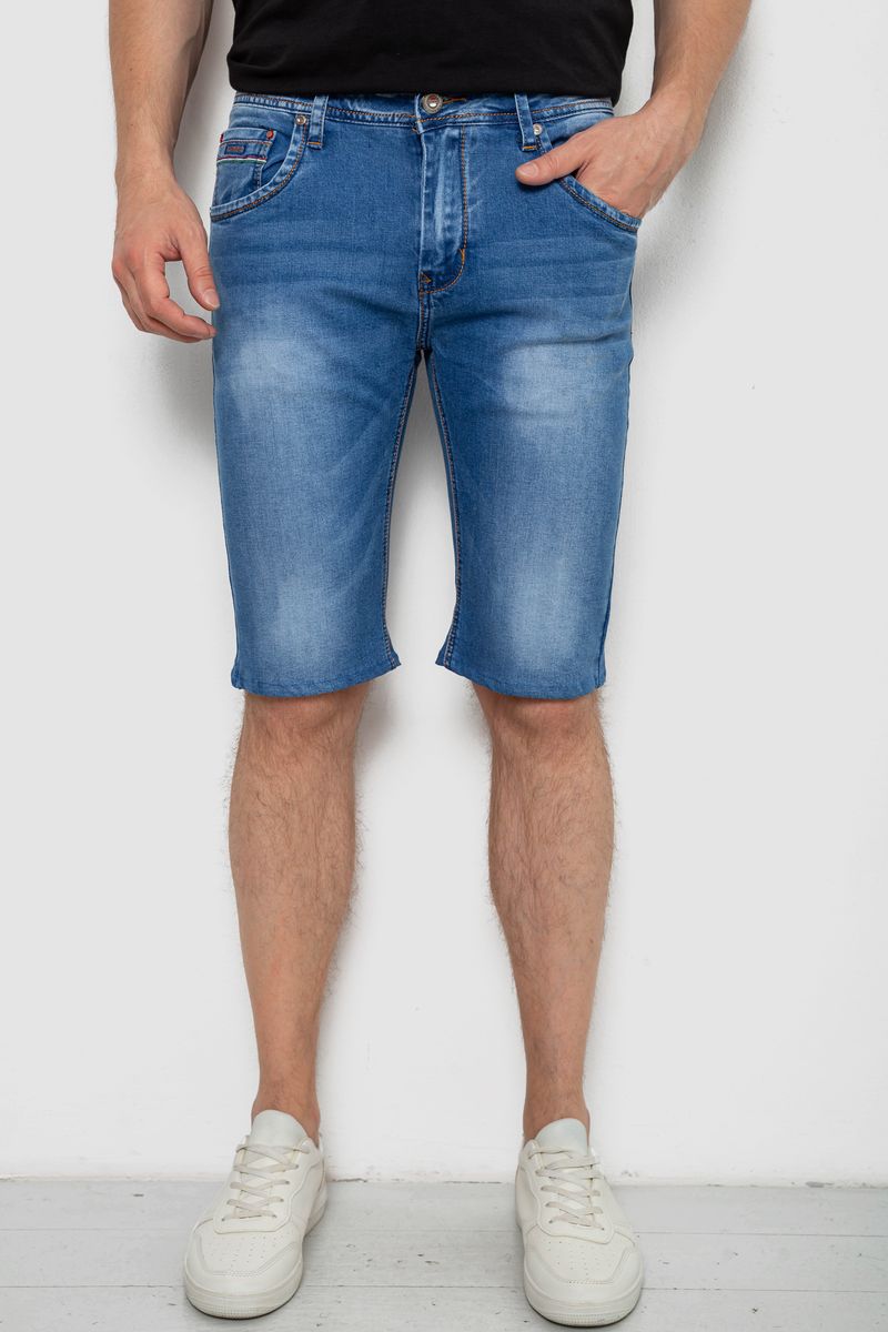 Шорти чоловічі джинсові, колір синій, 244RK7132