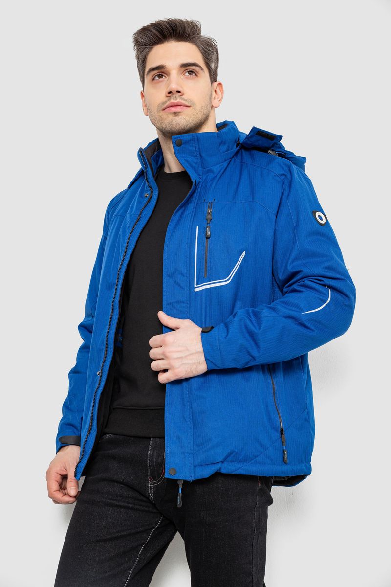 Куртка чоловіча демісезонна з капюшоном, колір електрик, 244RZ-2521 - Зображення 3