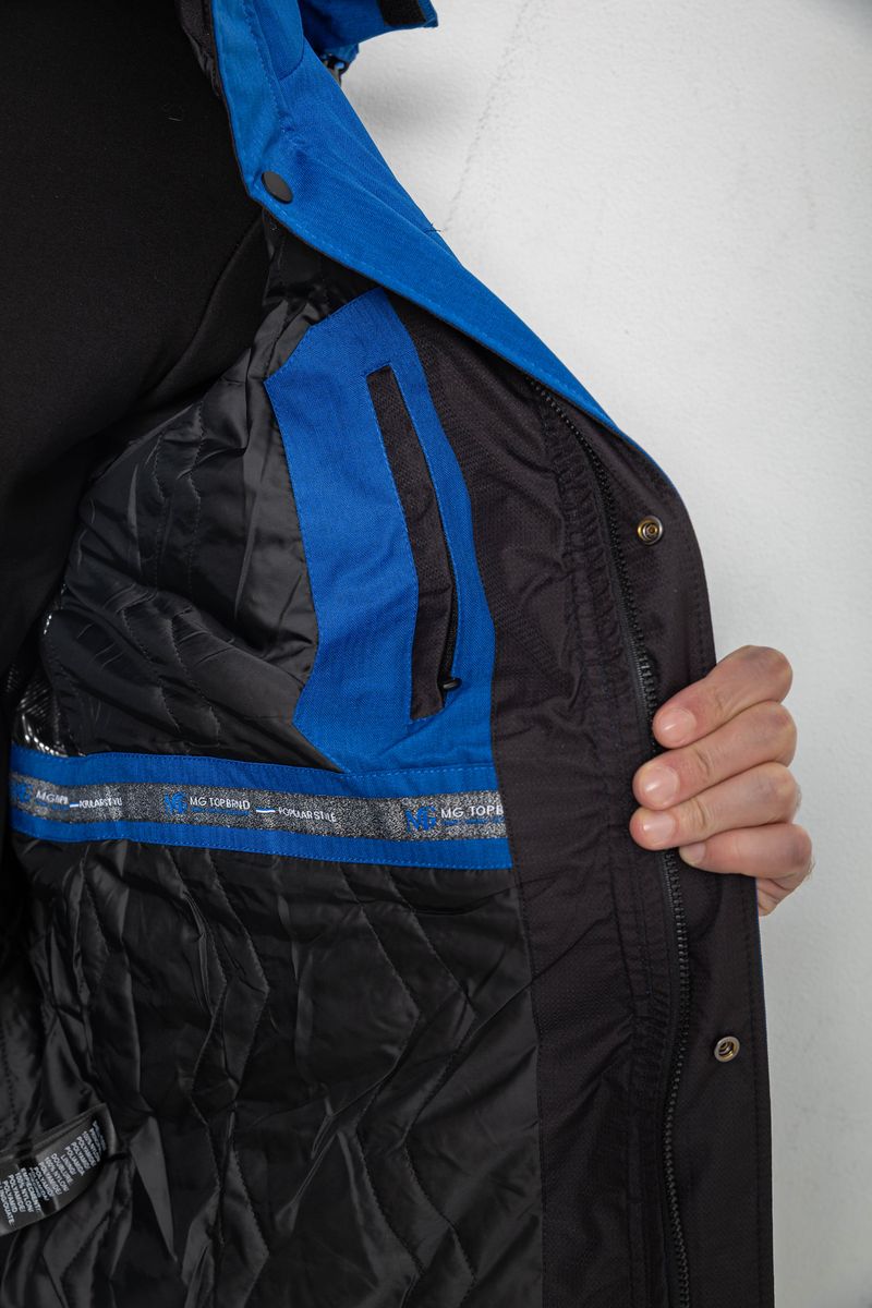 Куртка чоловіча демісезонна з капюшоном, колір електрик, 244RZ-2521 - Зображення 6