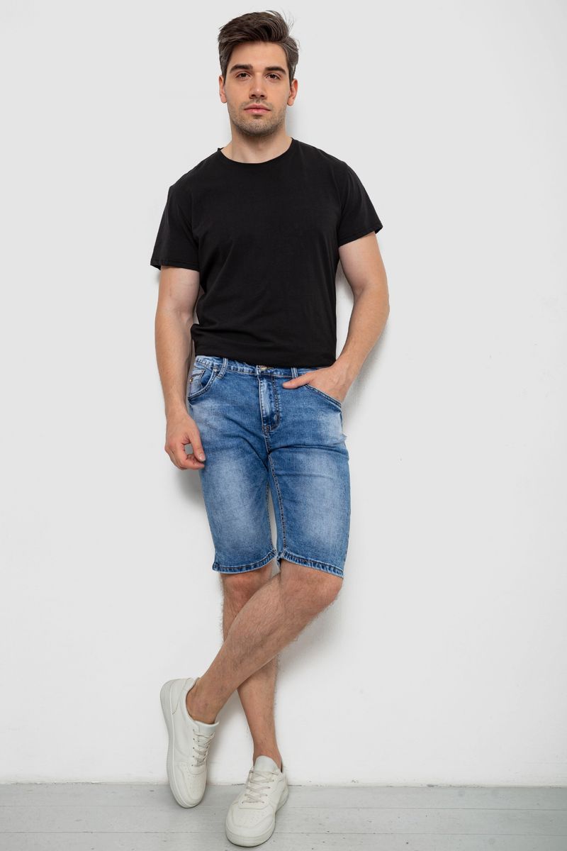 Шорти чоловічі джинсові, колір синій, 244RLS22-0213X