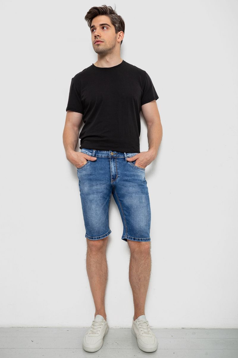 Шорти чоловічі джинсові, колір синій, 244RLS22-0214X