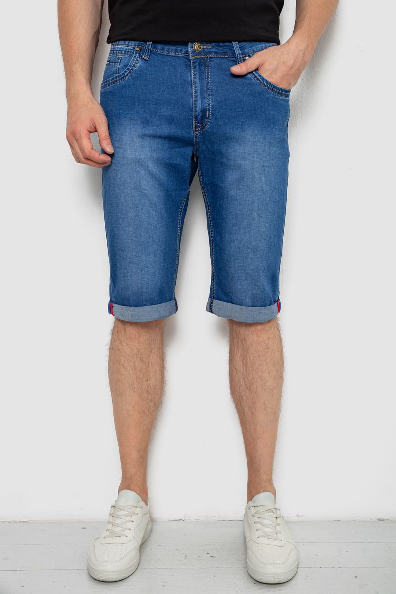 Шорти чоловічі джинсові, колір синій, 244RLS22-0230D