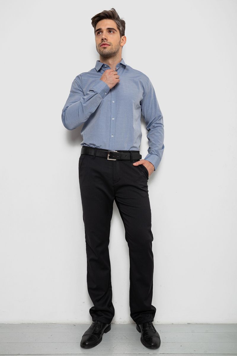 Сорочка чоловіча з довгим рукавом, колір сірий, 214R839