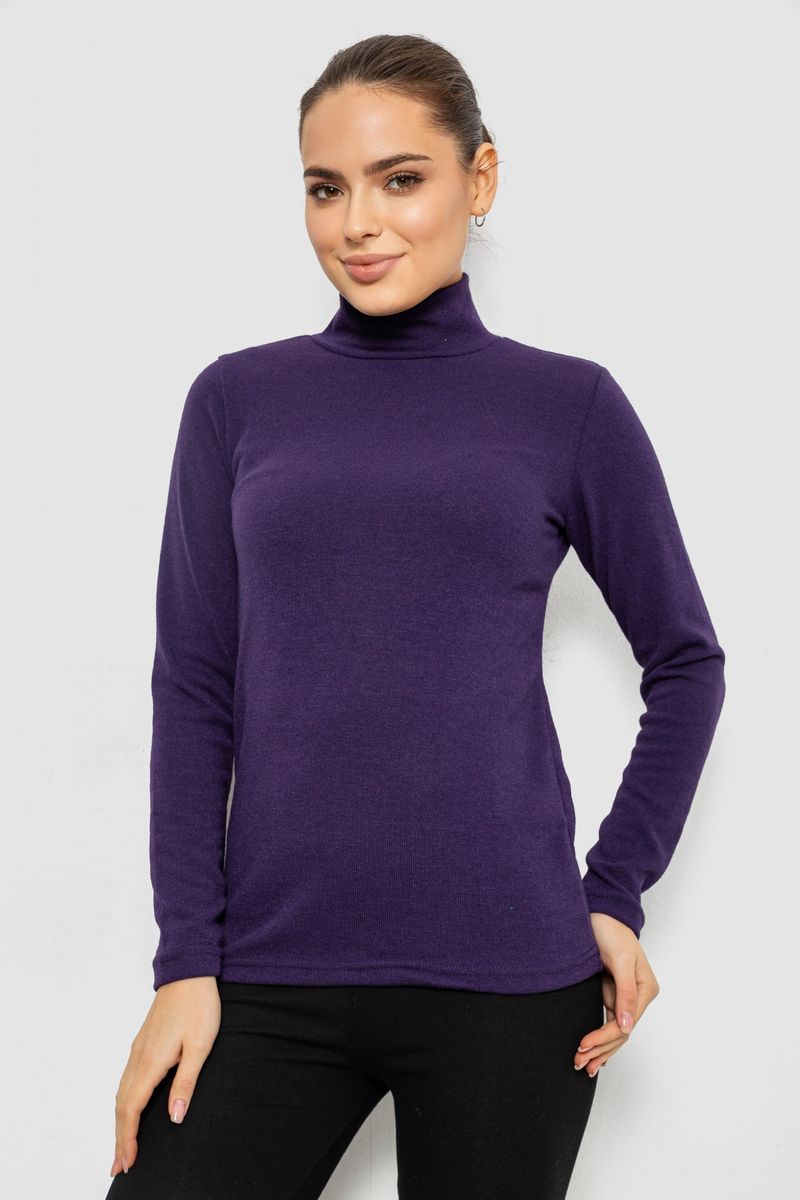 Гольф жіночий однотонний, колір фіолетовий, 257R100