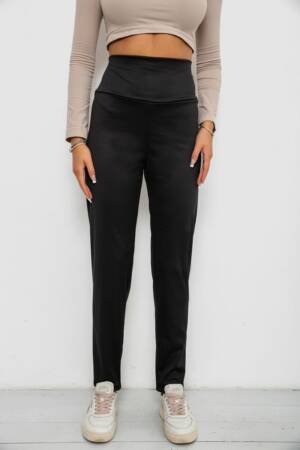 Лосини однотонні на флісі, колір чорний, 238R58412