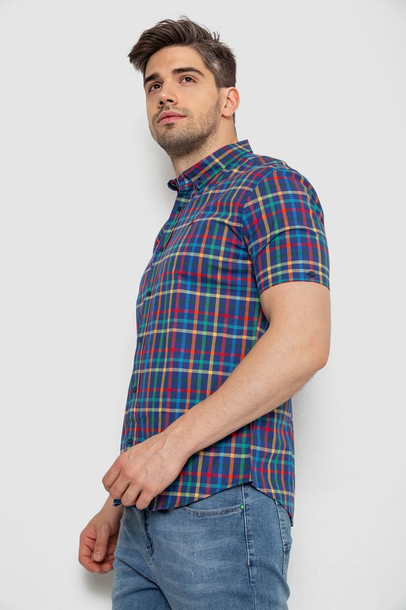 Сорочка чоловіча в клітку, колір різноколір, 214R831 - Зображення 3