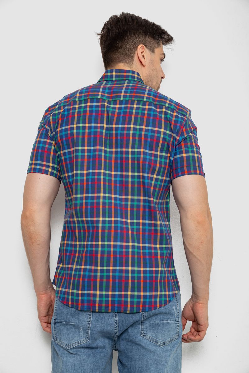 Сорочка чоловіча в клітку, колір різноколір, 214R831 - Зображення 4