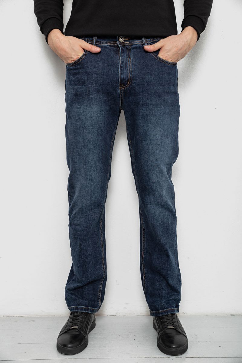 Джинси чоловічі прямого крою, колір синій, 244R9903