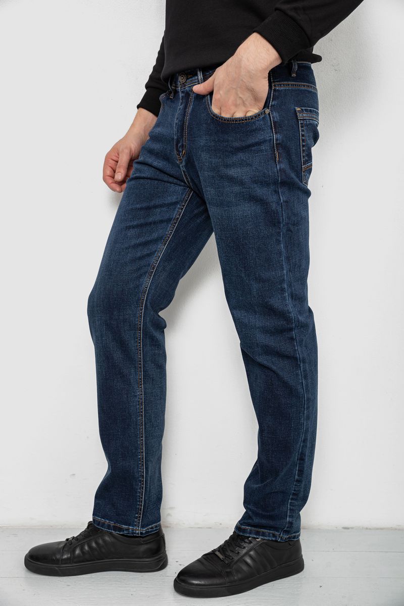 Джинси чоловічі прямого крою, колір синій, 244R9910 - Зображення 3