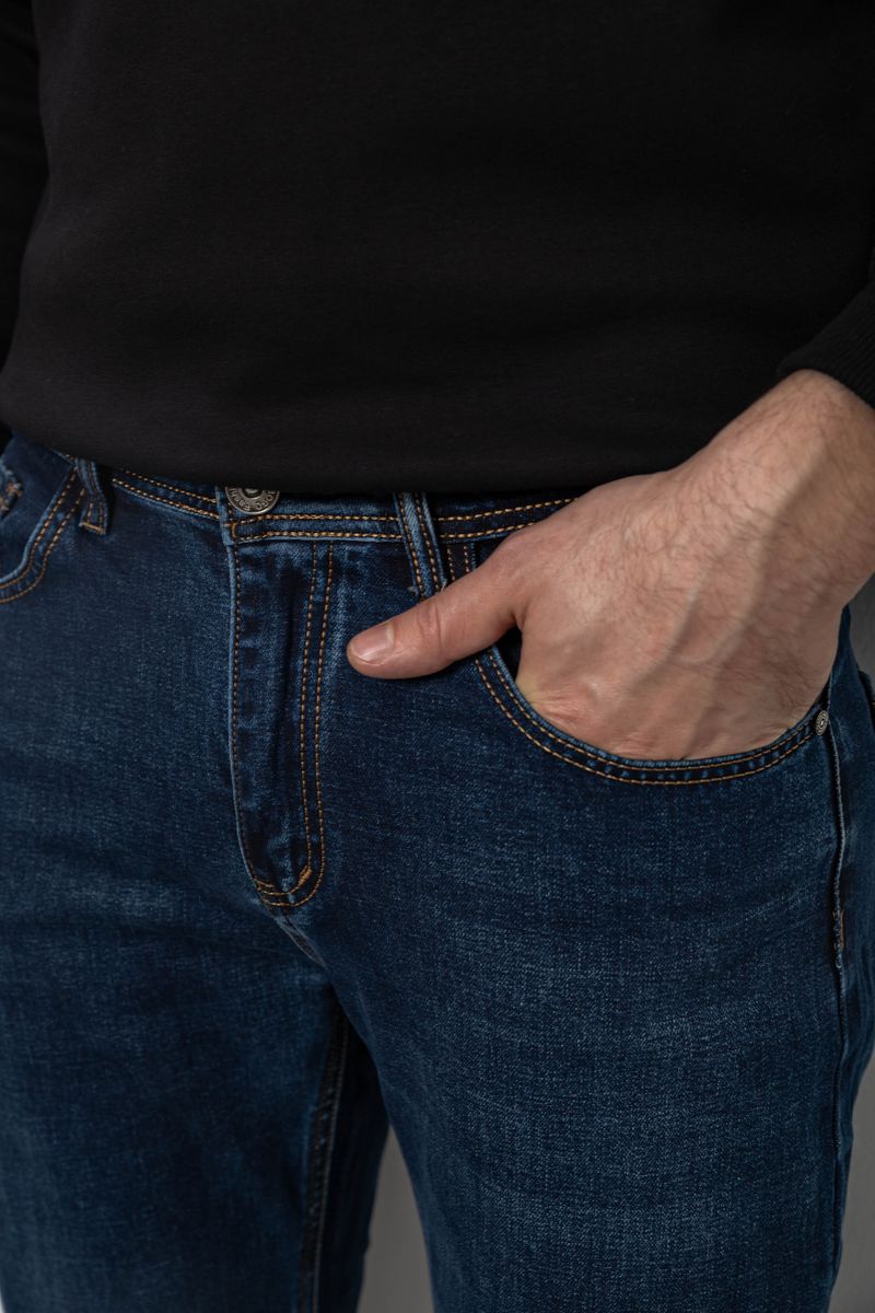 Джинси чоловічі прямого крою, колір синій, 244R9910 - Зображення 5