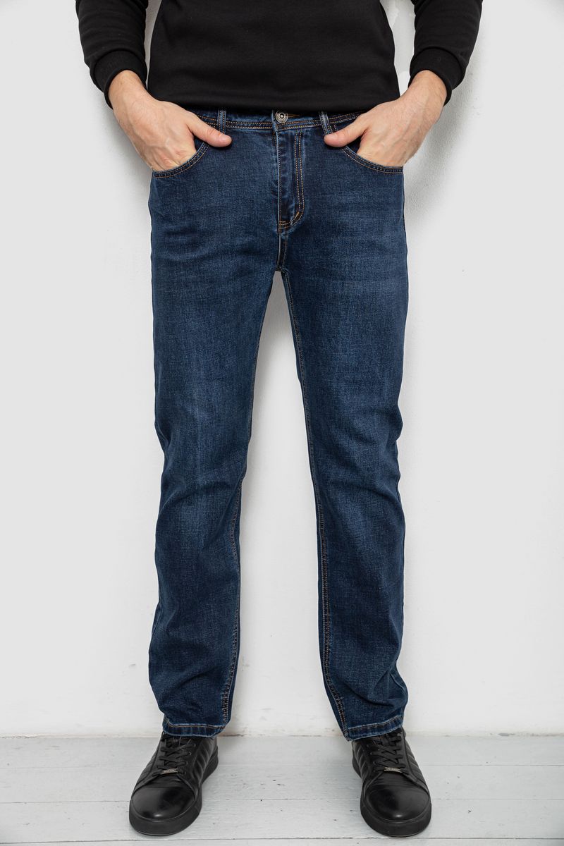 Джинси чоловічі прямого крою, колір синій, 244R9910