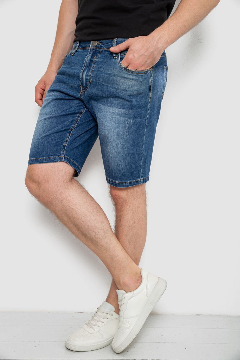 Джинсові шорти чоловічі, колір синій, 244R5A-049 - Зображення 3