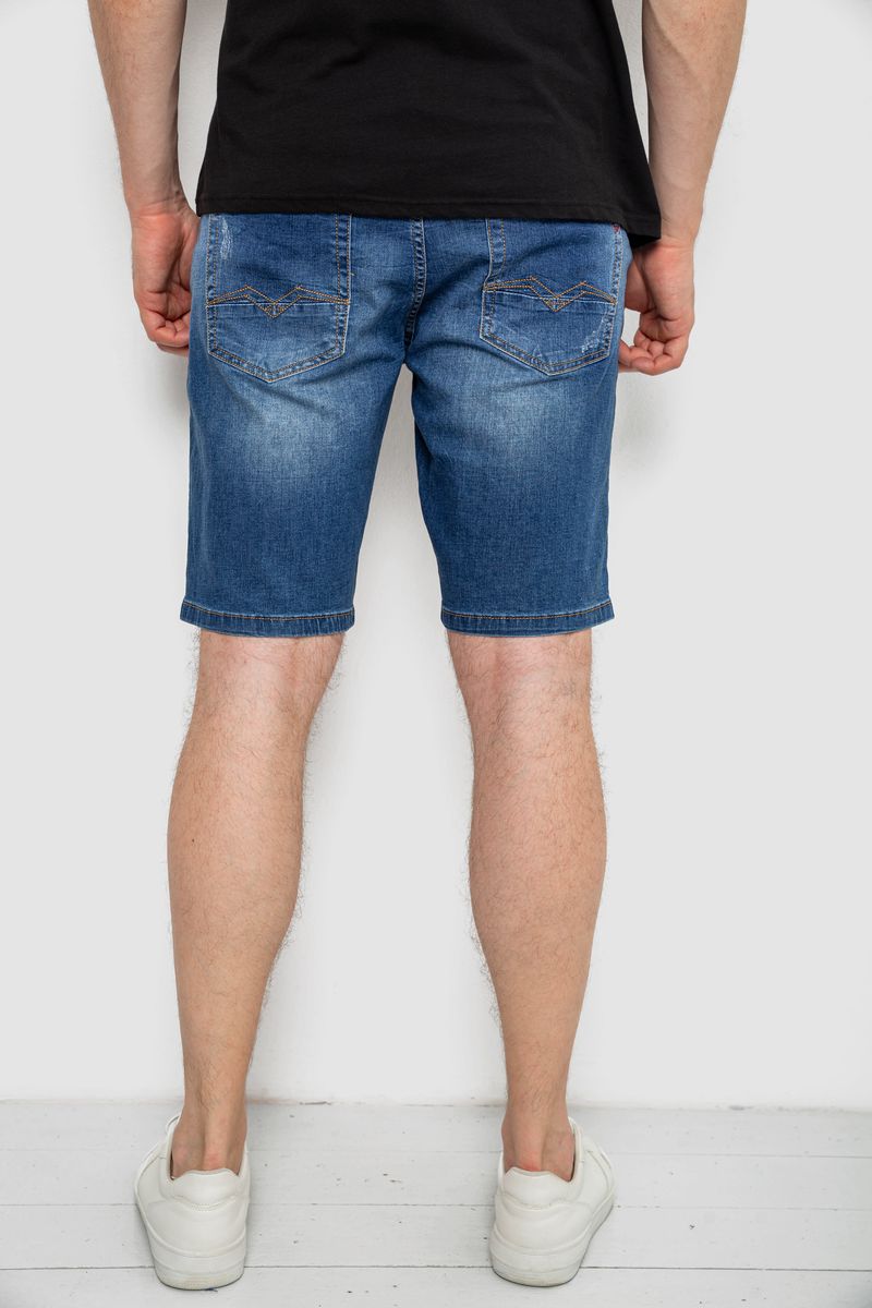 Джинсові шорти чоловічі, колір синій, 244R5A-049 - Зображення 4