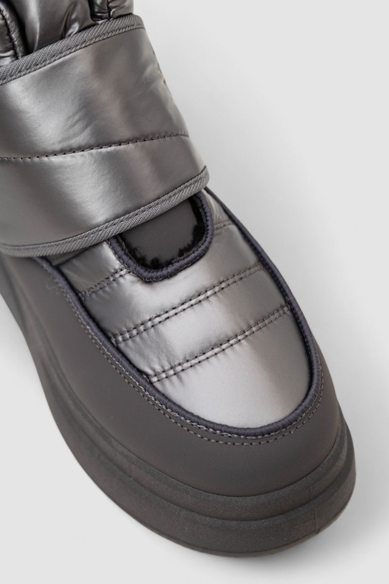 Дутики жіночі зимові на хутрі, колір сірий, 248RLM10