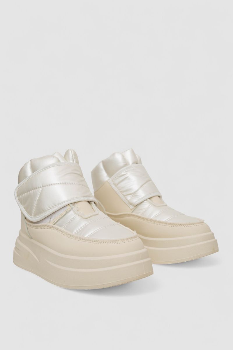 Дутики жіночі зимові на хутрі, колір бежевий, 248RLM10 - Зображення 3