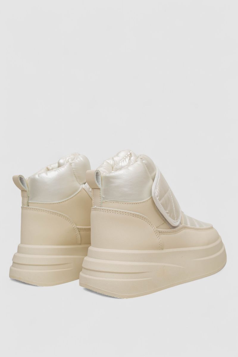 Дутики жіночі зимові на хутрі, колір бежевий, 248RLM10 - Зображення 4