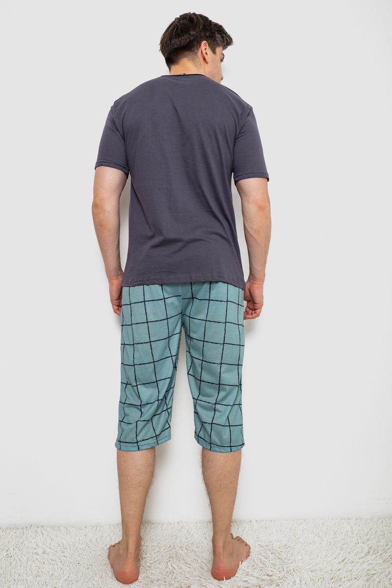 Піжама чоловіча з принтом, колір сірий, 243R2011 - Зображення 4