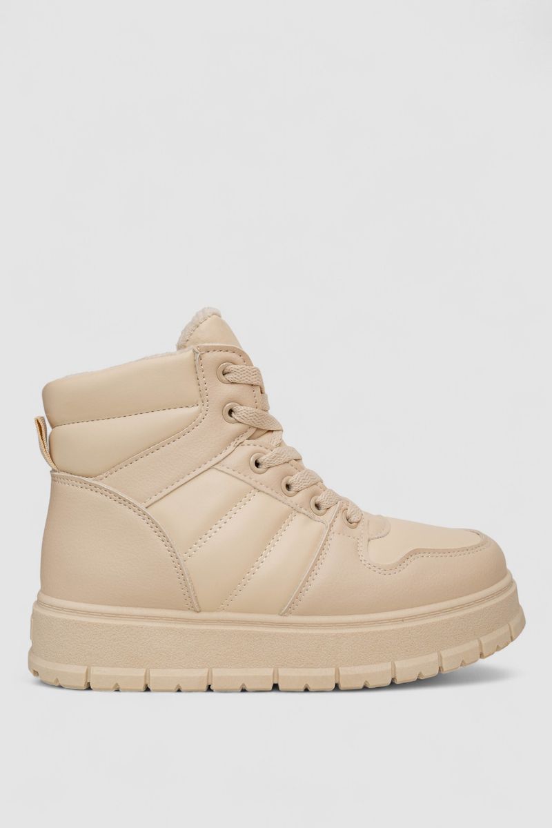 Кросівки жіночі зимові, колір бежевий, 248RBL2