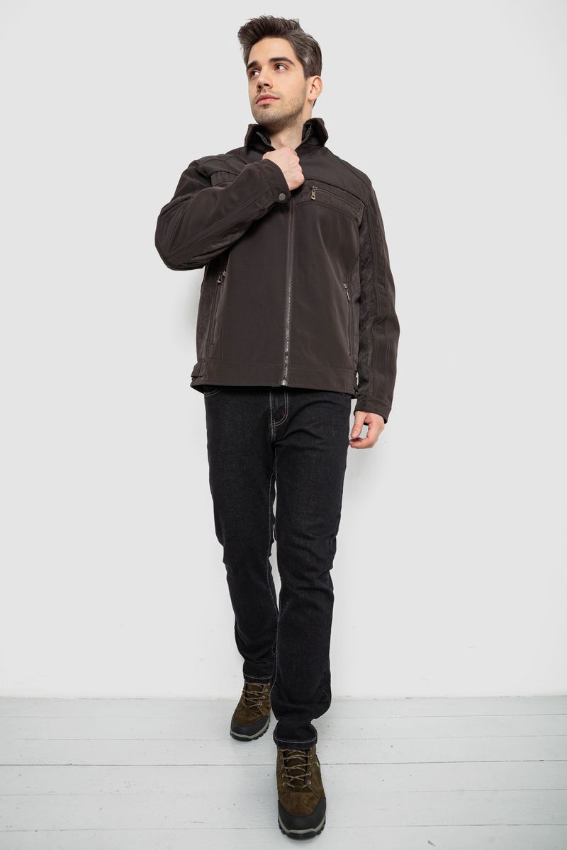 Куртка чоловіча демісезонна, колір темно-коричневий, 244R1128