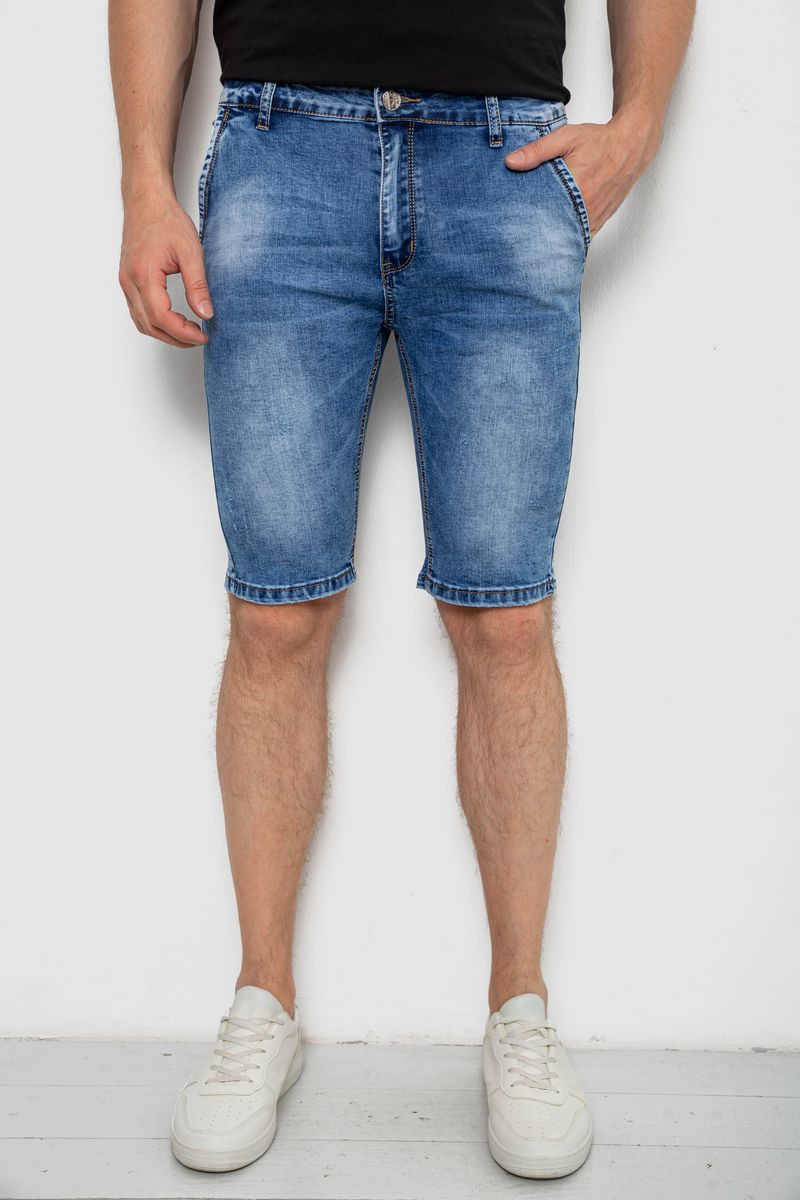 Шорти чоловічі джинсові, колір синій, 244RLS22-0211