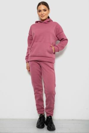 Спортивний костюм жіночий на флісі, колір пудровий, 257R85