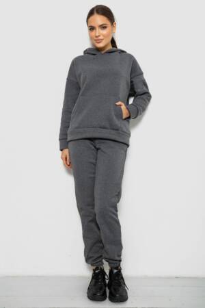 Спортивний костюм жіночий на флісі, колір сірий, 257R85