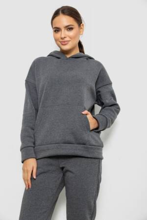 Спортивний костюм жіночий на флісі, колір сірий, 257R85