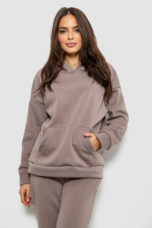 Спортивний костюм жіночий на флісі, колір мокко, 257R85