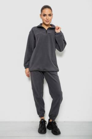 Спорт костюм жіночий на флісі, колір сірий, 241R2007