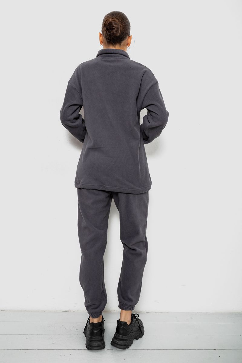 Спорт костюм жіночий на флісі, колір сірий, 241R2007 - Зображення 4