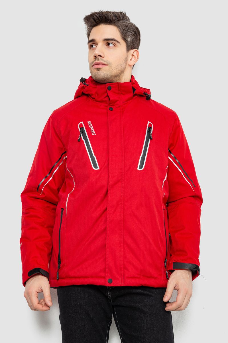 Куртка чоловіча демісезонна з капюшоном, колір червоний, 244RZ-2519AL