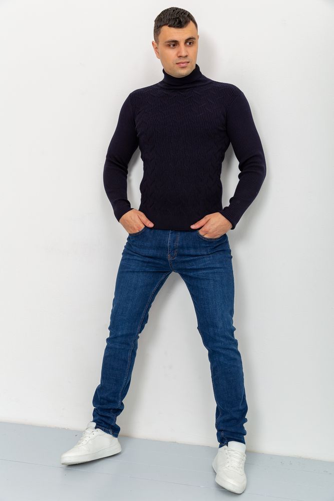 Светр-гольф чоловічий, колір темно-синій, 161R892