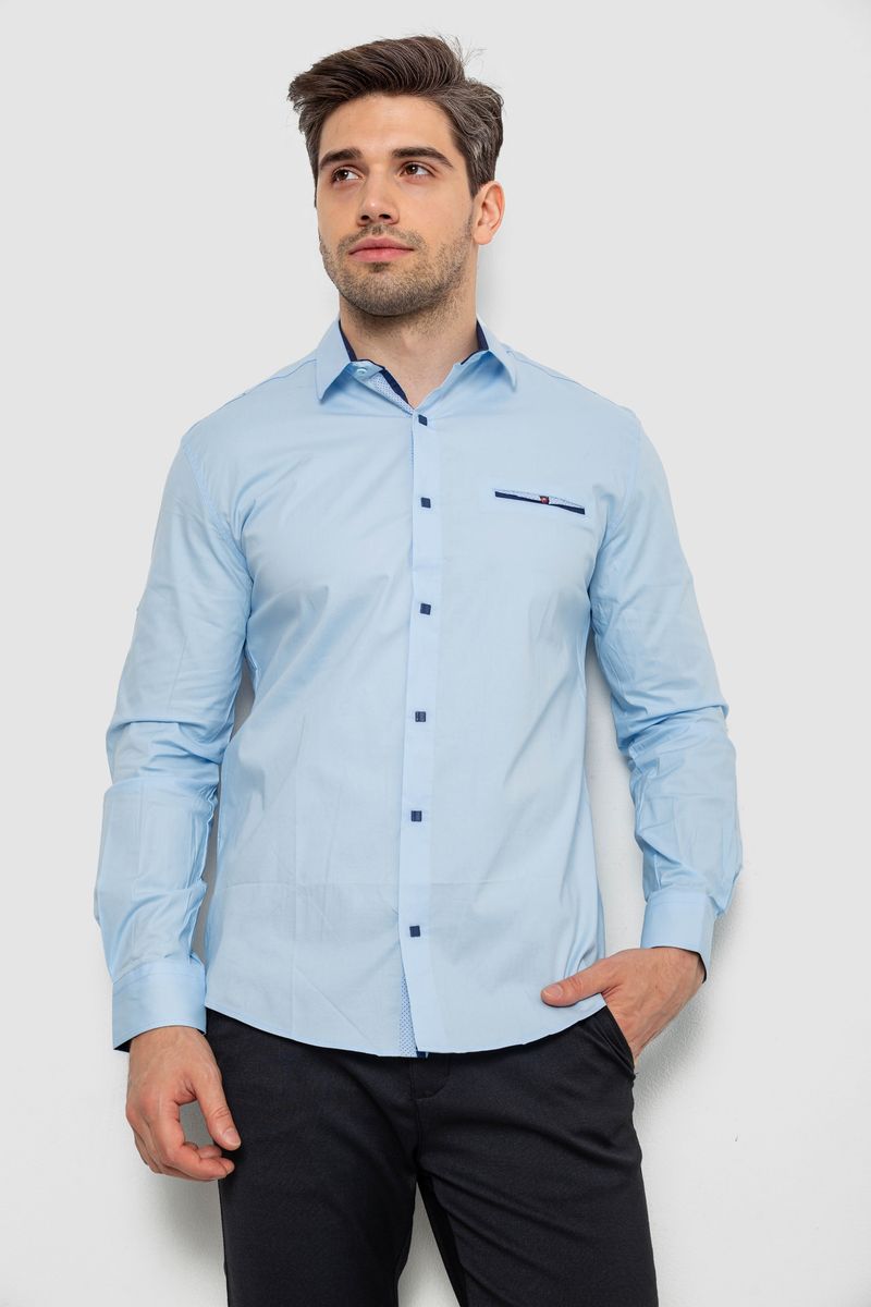 Сорочка чоловіча, колір блакитний, 214R7174