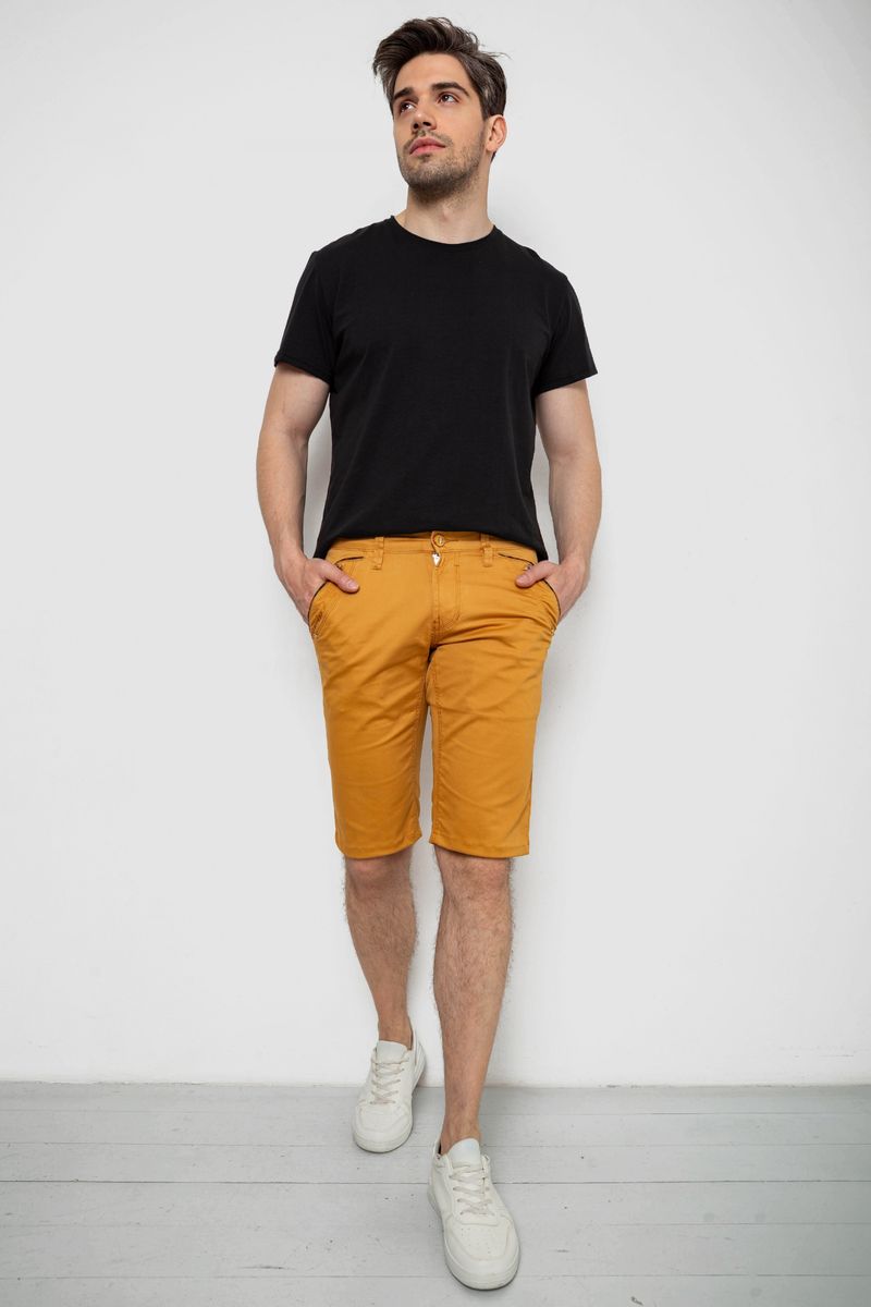 Шорти чоловічі, колір гірчичний, 238R2470
