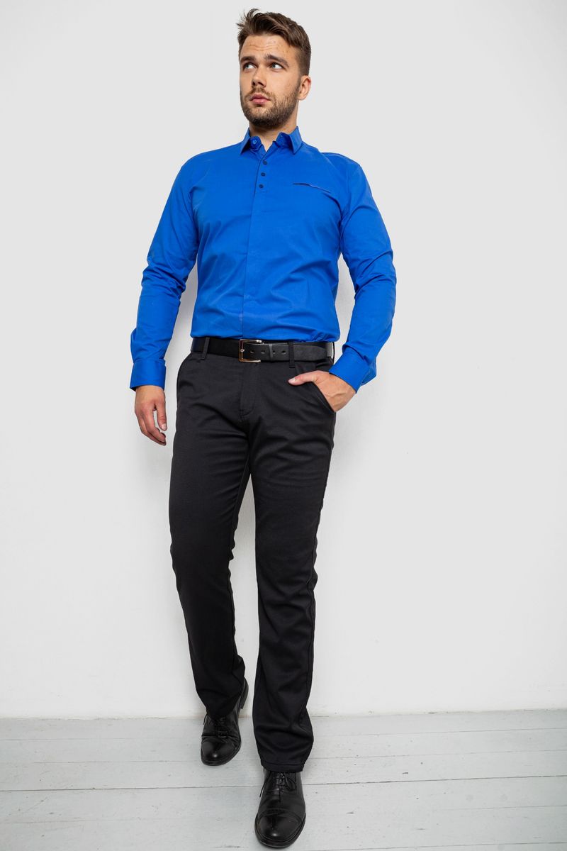 Сорочка чоловіча, колір електрик, 214R7150